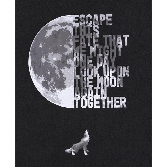 Uniqlo x Final Fantasy 16 FFXVI Graphic Moon T-shirt in Black - Picture 2 of 10